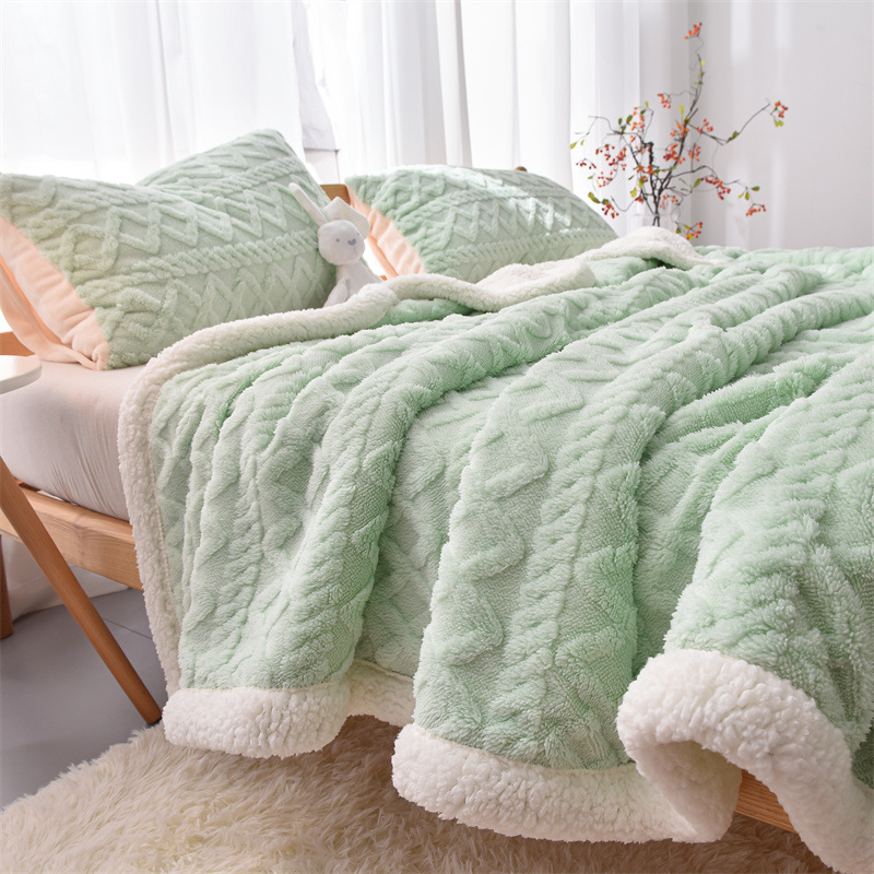 Autumn And Winter Solid Color Tuff Wool Blanket Thick Warm Blanket Will Sell Gift Blanket Custom Wholesale Application Scenario