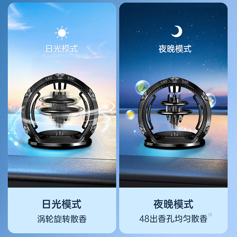 车载太阳能悬浮香水摆件创意天空之城中控台新款香薰座香氛跨境品详情图4