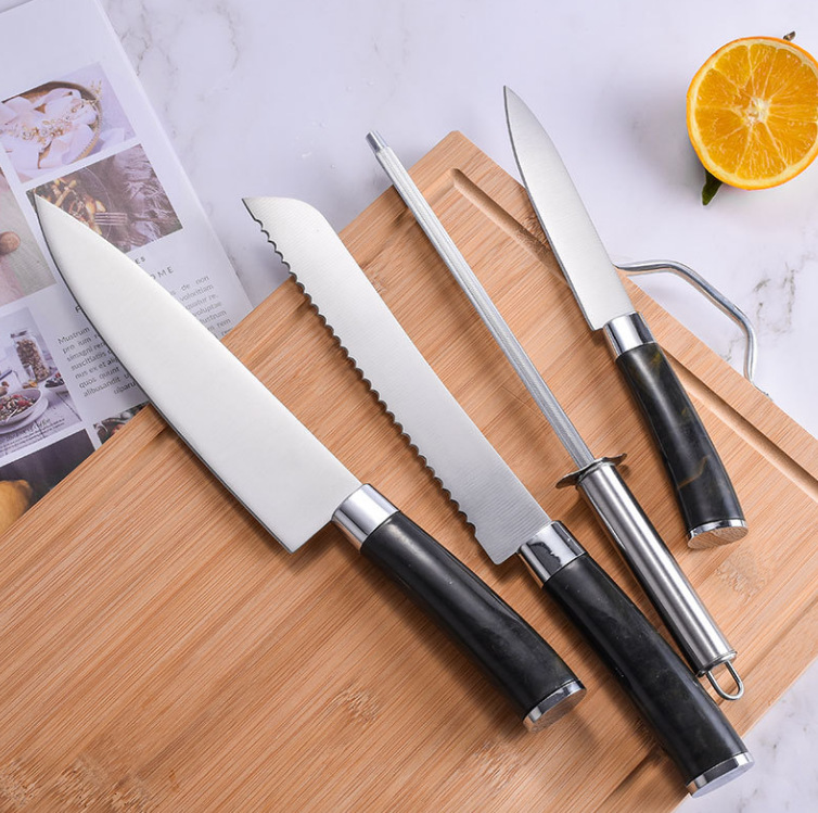 مجموعة سكاكين مطبخ من الفولاذ غير القابل للصدأ Specification image