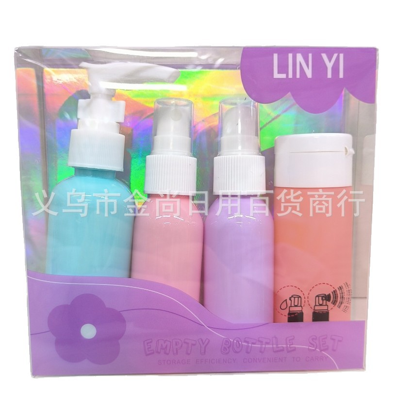 Dispensed bottle shampoo, cosmetics shampoo, travel wonder, skin care product dispensed bottle portable makeup remover cream set Item Picture