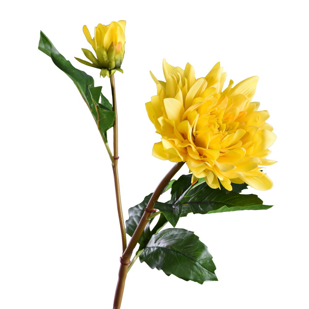 Factory direct sales of high-end artificial dahlia with realistic touch, wholesale of high-end artificial dahlia for home decoration, shopping malls and hotels Item Picture