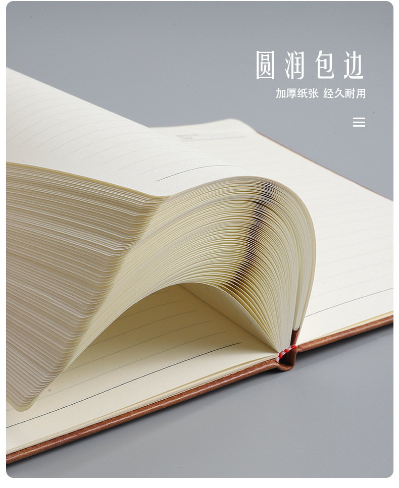 A5 Hard Shell Notebook Simple Ins Wind Meeting Record This Business Office Record Book Custom Logo details Picture
