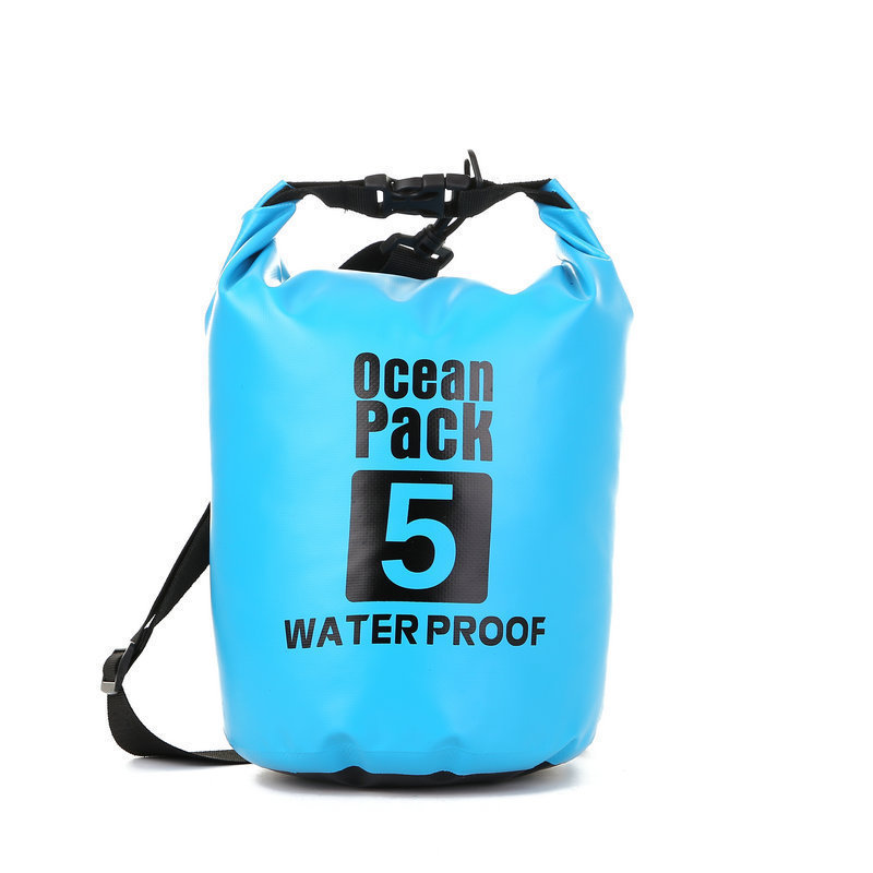 Cross-Border Hot Pvc Waterproof Bag Beach Rafting Swimming Bag Bucket Outside Single And Double Shoulder Backpack Wholesale Item Picture
