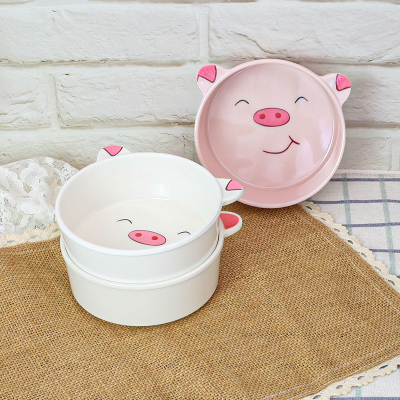The New Cartoon Children's Bowl Melamine Shape Bowl Cute Creative Anti-Fall Anti-Hot Soup Bowl Melamine Imitation Porcelain Rice Bowl Specification drawing