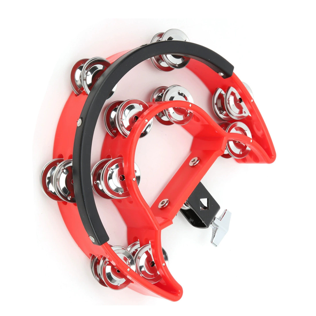 Double-layer handbell, fixed drum kit, cymbal bell stand, extended tambourine, clip-on drum ring, double-row handbell Application Scenario