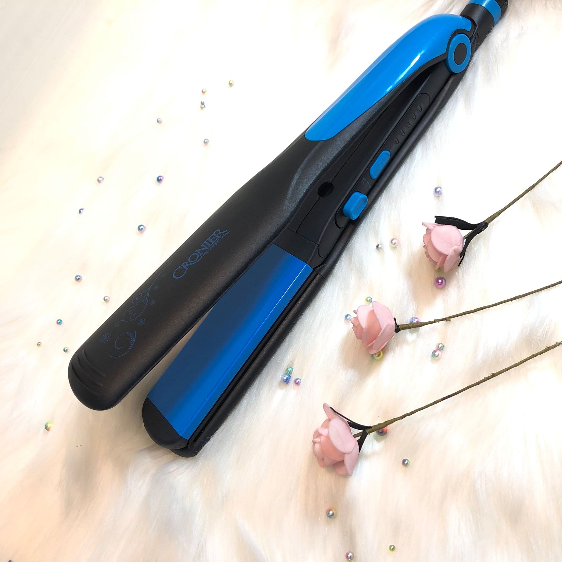 CRONIER CR-8089T Automatic Electric Straightener Dry/wet straight pin Corn perm Curler Specification drawing