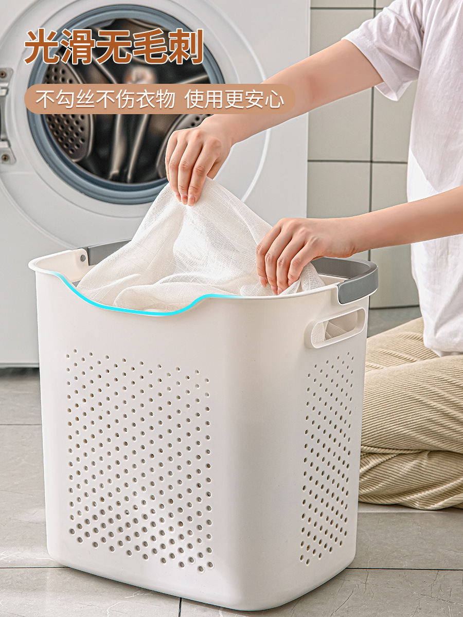 Star Star Laundry Basket Household Bathroom Bathroom Laundry Basket For Dirty Clothes Partition Storage Basket Light Luxury Laundry Basket Item Picture