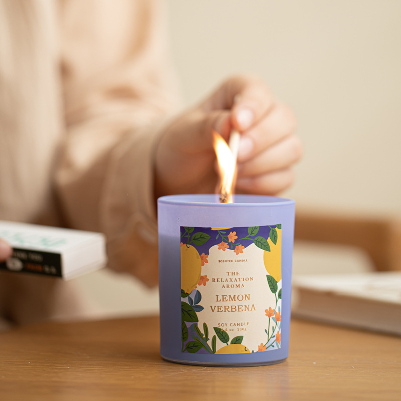 香薰蜡烛大豆蜡批发香氛蠟燭手工创意卧室摆件跨境香氛香薰蜡烛杯