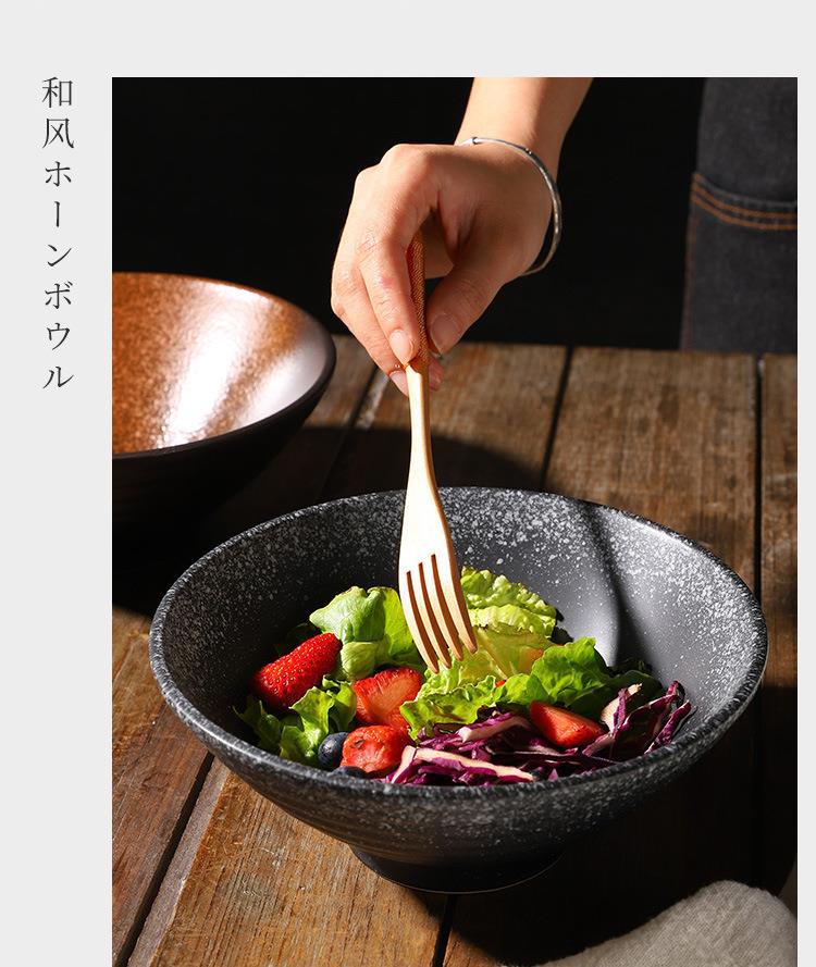 Japanese large ramen bowl, ceramic soup bowl, creative tableware set, commercial douwan pic 10