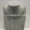Cross-border best-selling double-row irregular water diamond tassel chains, glass bead diamond chains, clothing accessories, shoes and boots, decorative items and accessories Specification image