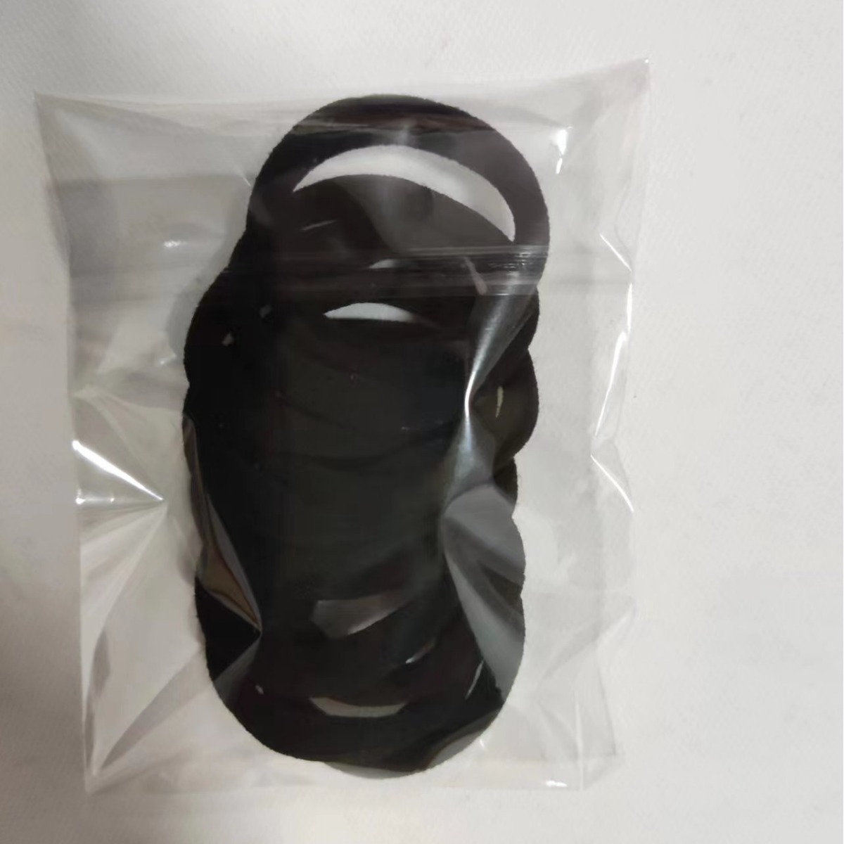 Black high-elasticity hair tie, towel hair band, Amazon 4CM seamless hair tie, leather band hair accessory, no hair damage for women