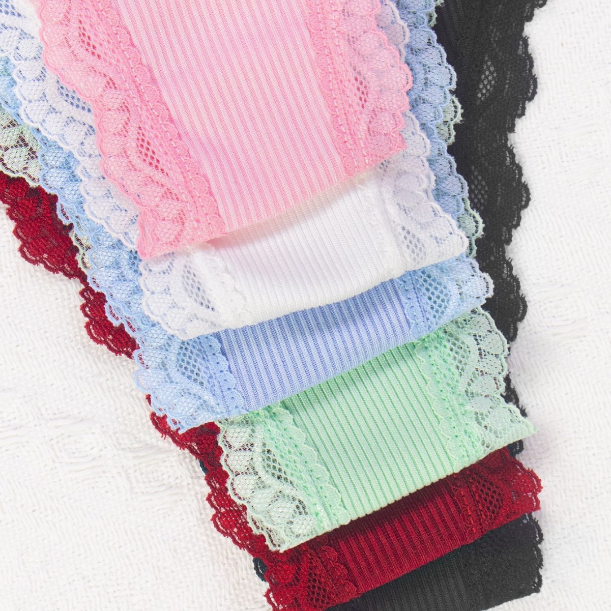 Olivia's Night Cross-border exclusive multi-color pure cotton women's lace underwear, light and comfortable Amazon low-waist European and American sexy women's underwear Specification image