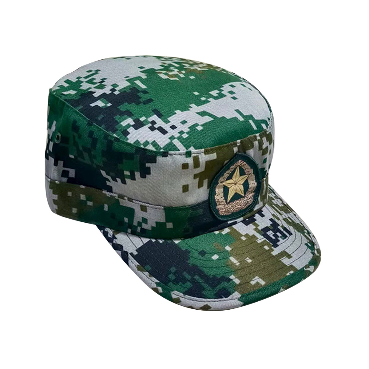 夏天学生军训帽子男新兵训练帽迷彩防晒棒球帽女户外遮阳帽教官帽图