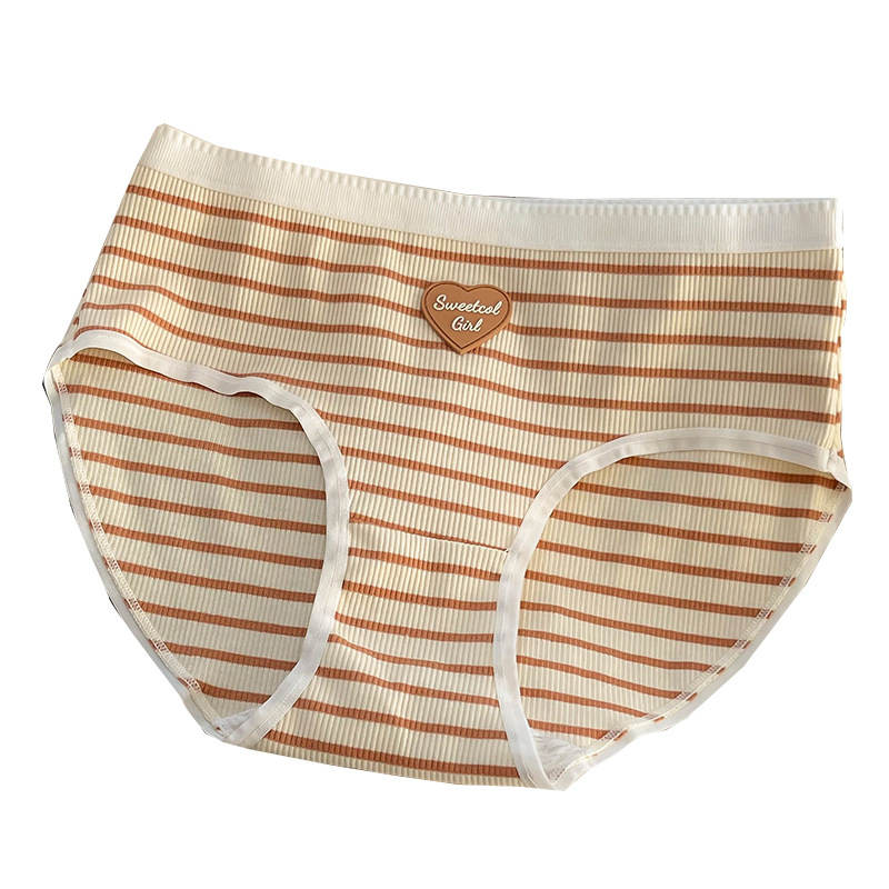 Large Size Women's Underwear Women's New Mid-Waist Lift Hip Breathable Fat Mm200 Pounds Antibacterial Pure Wind Triangle Shorts Head Item Picture
