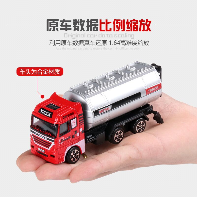 Wholesale of alloy car model boys' toys, simulated fire engineering vehicles, urban excavator models and inertial vehicles details Picture