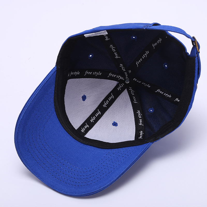 2022 New Fashion Solid Color Cotton Baseball Cap Outdoor Running Windproof Hat Dome Shade Curving Hat Summer Hat Specification drawing