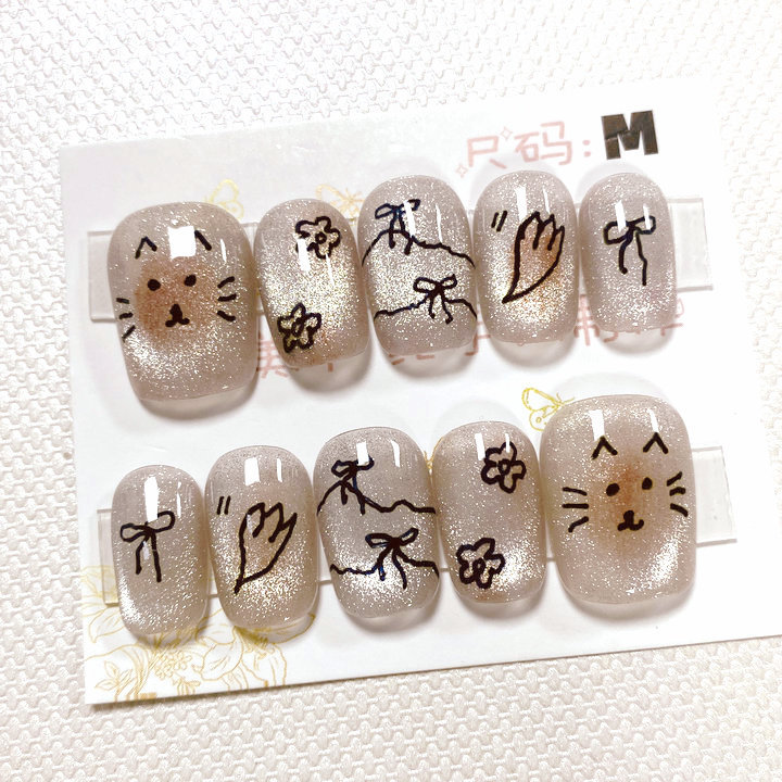 美甲贴实物图