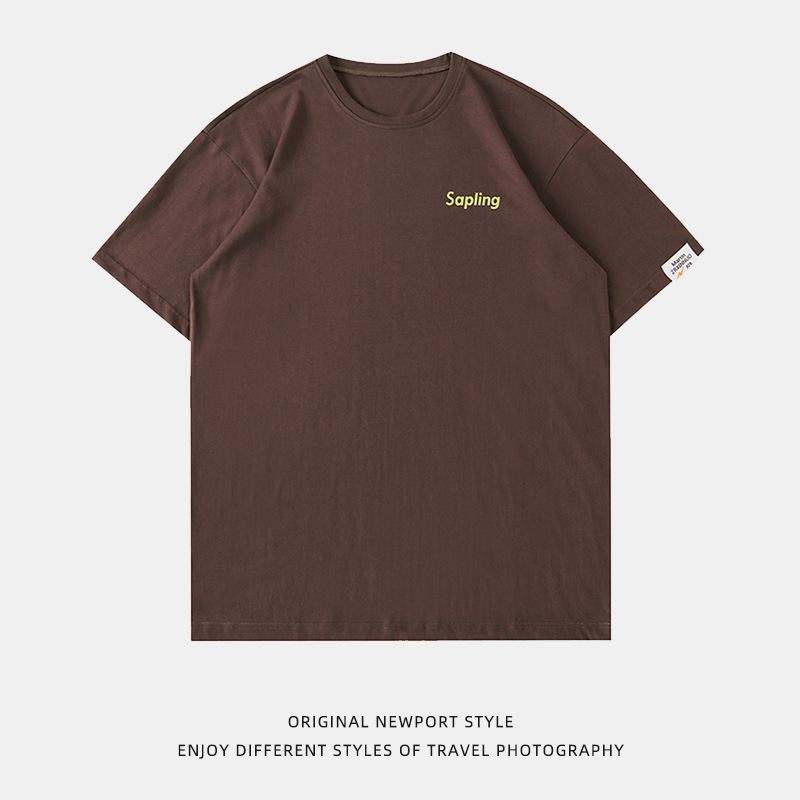 t恤男士短袖潮流/男装/短袖/T恤/体恤男士短袖潮流白底实物图