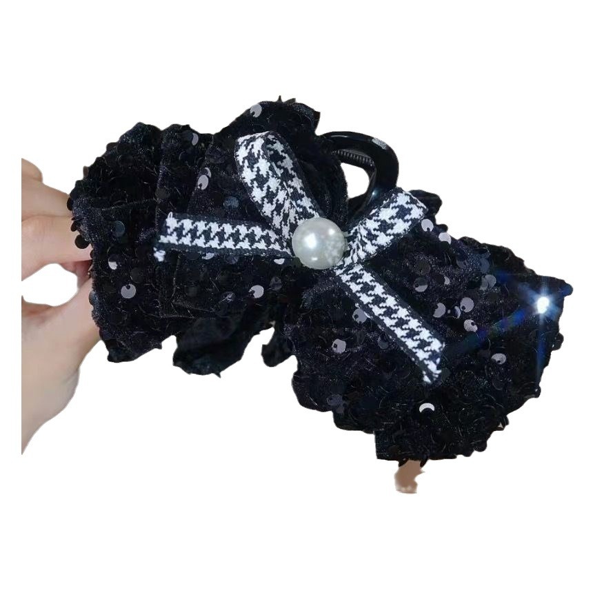 Autumn And Winter New Large Grab Clip Fashion Full Of High-Grade Sense Of Korean Version Full Of Small Fragrance Wind Handwork Escaped Princess Item Picture