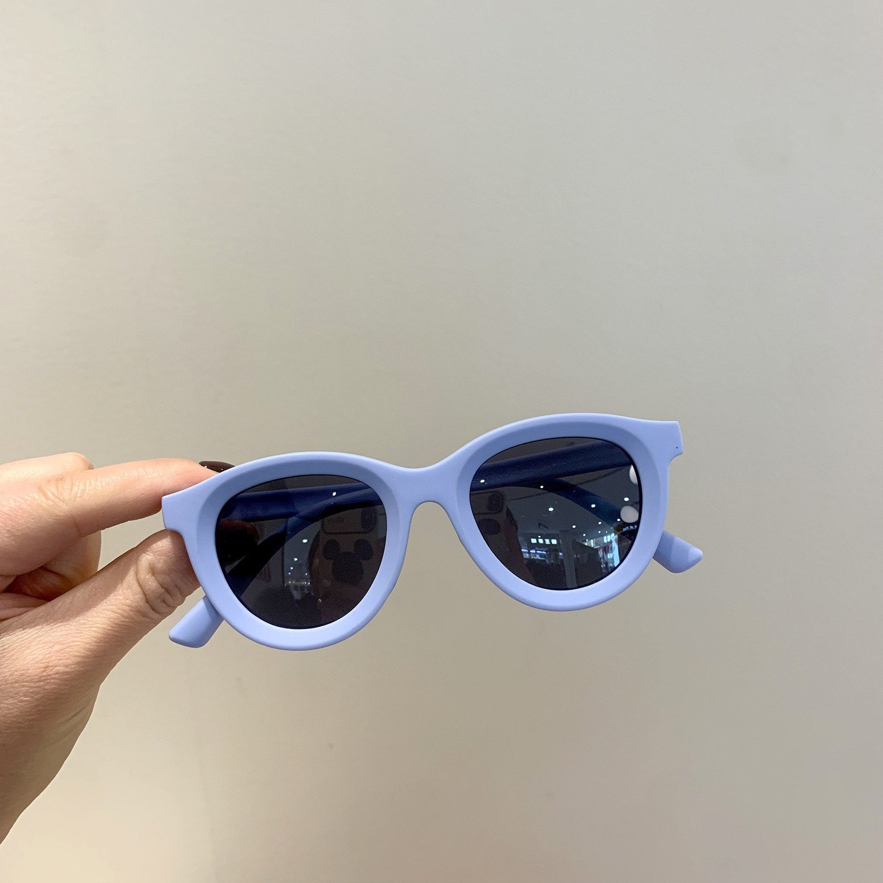 Fashionable children's polarized sunglasses, solid-color sunglasses, 2-10 years old boys' and girls' baby glasses, UV400 sun protection Specification image