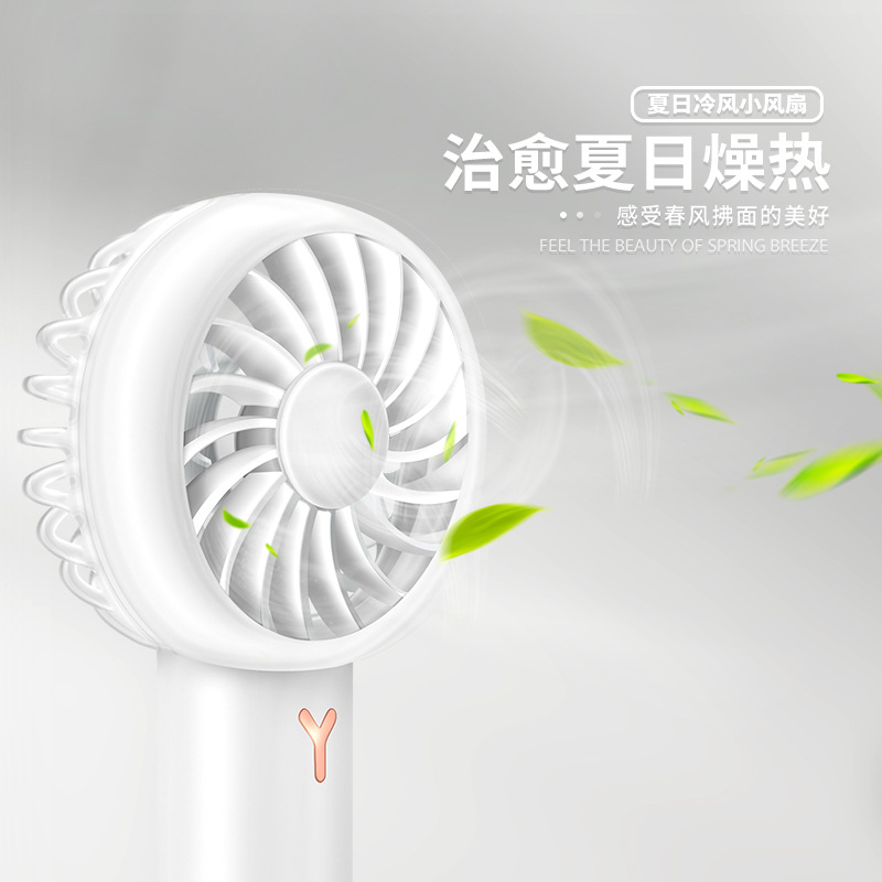 New summer handheld fan usb charging mini student fan portable pocket small fan Application Scenario