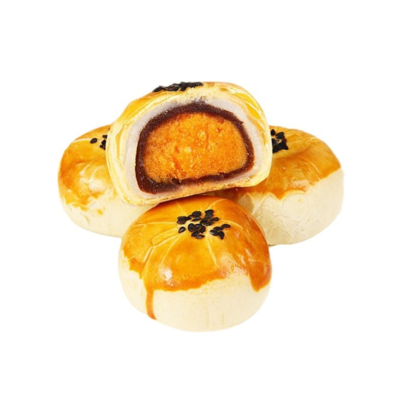 Super Friendly Flavor Egg Yolk Crisp Red Bean Flavor 320G Box Of 6 Traditional Baked Pastries Dessert Casual Snacks Specification drawing