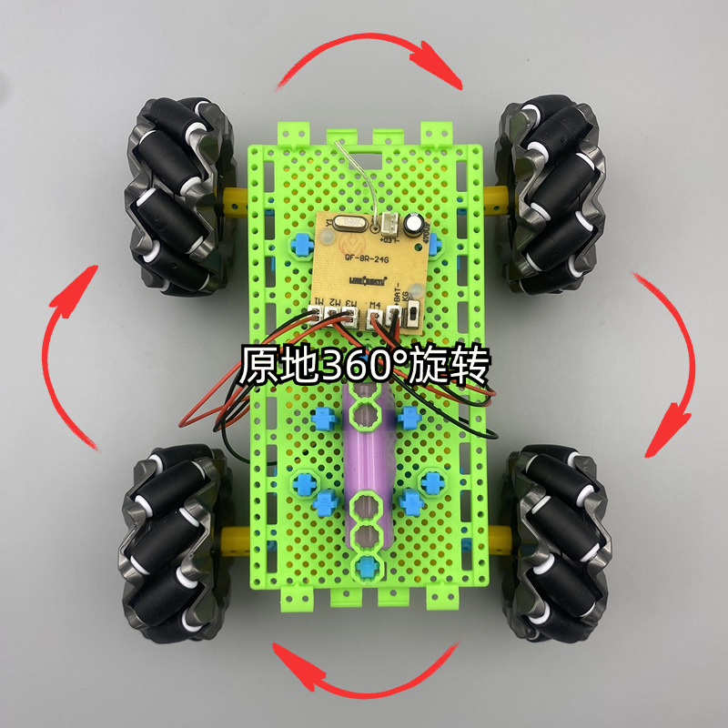 Long buckle board car small production, all-round mobile McNamm wheel car maker education and training assembly building block model Application Scenario