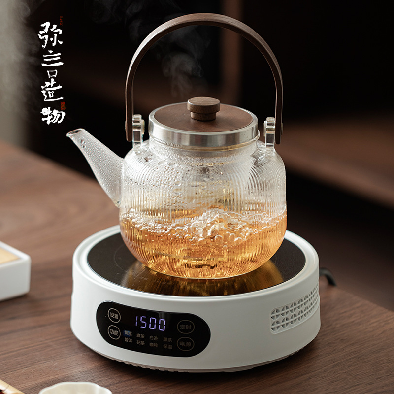 弥言高硼硅耐热玻璃壶煮茶壶家用大号煮水壶养生壶功夫茶具提梁壶