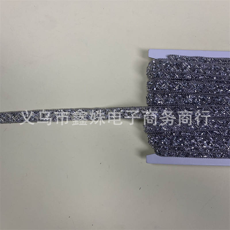 热熔胶贴钻带 背胶贴片烫片装饰钻链DIY水晶贴