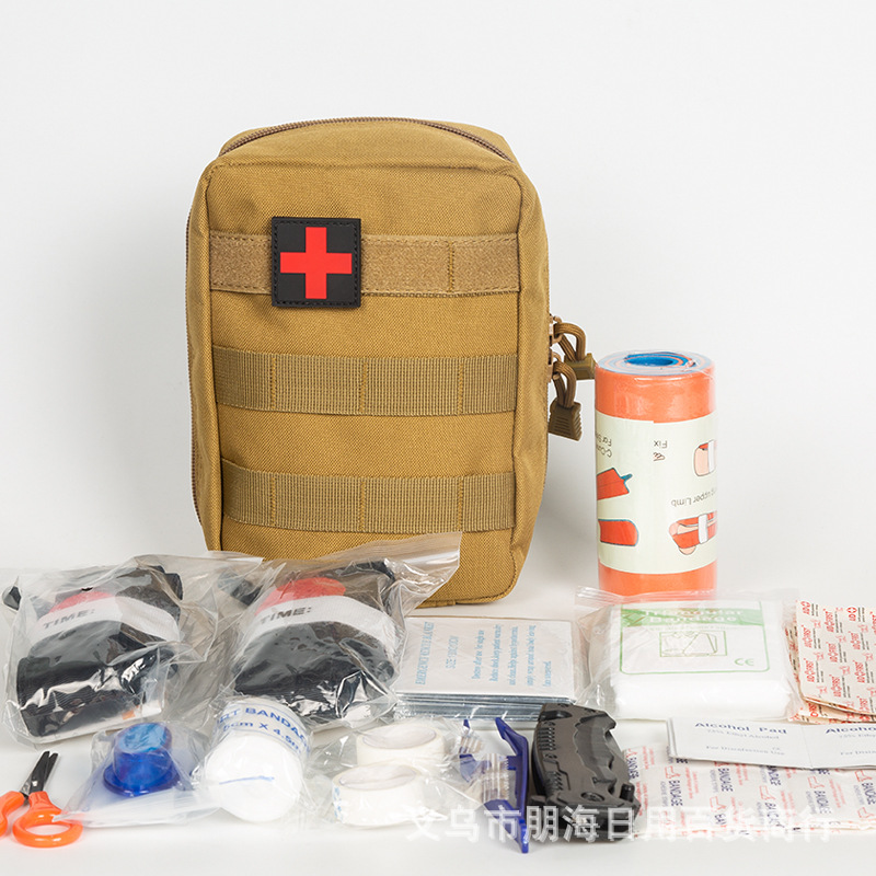 战地急救包旅行求生工具套装生存应急包野外露营装备急救包图