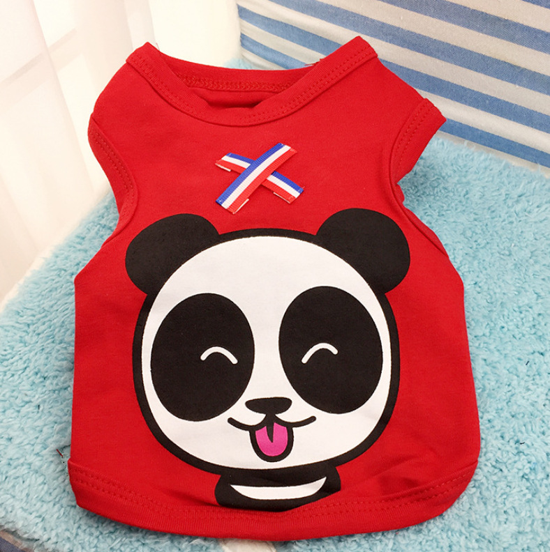 Clearance sale of spring and summer webbing X dog vests, pet clothes, patterned cat clothes vests, pet supplies Application Scenario