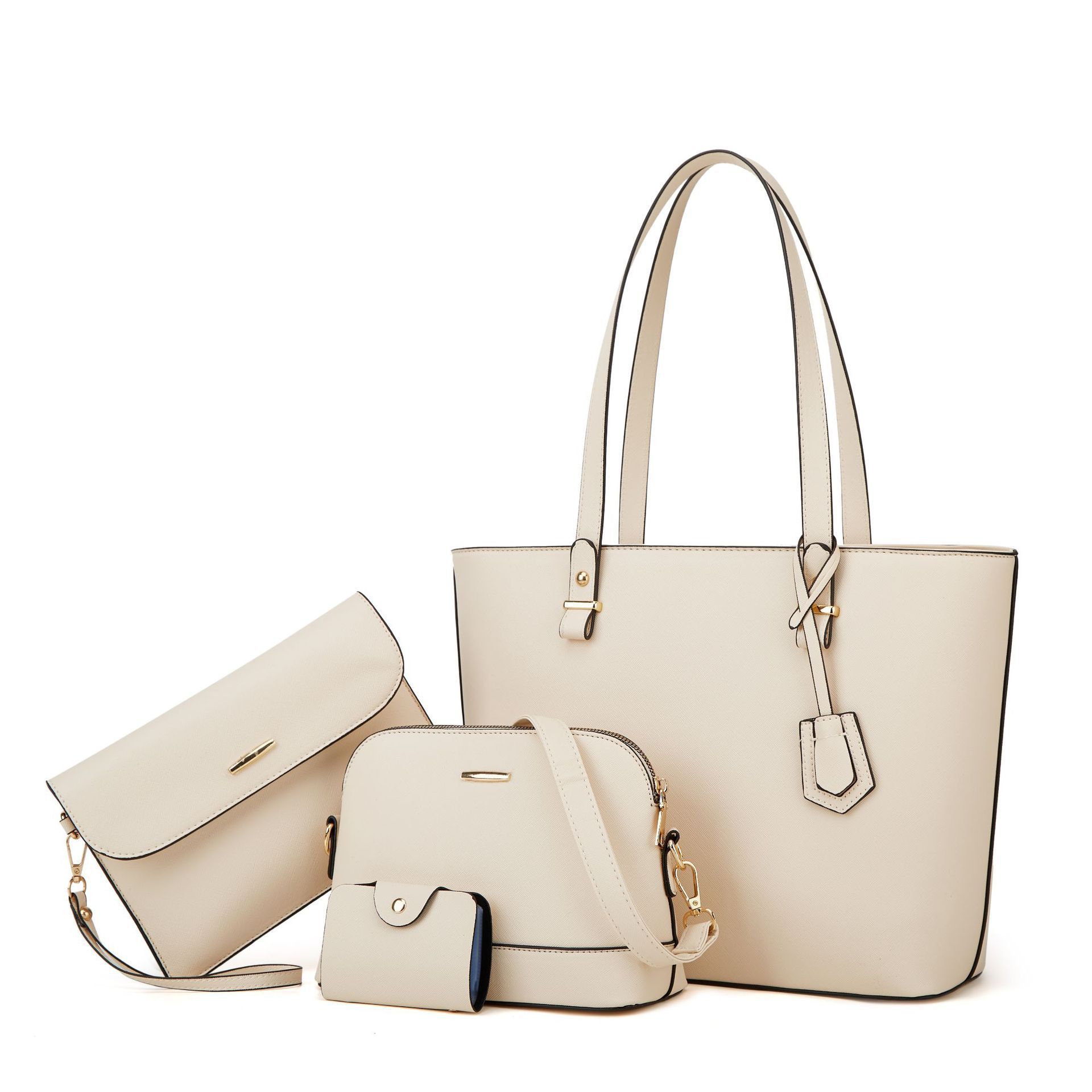 2026 New cross-border large-capacity four-piece handbag set: Fashionable, trendy, simple mother-and-child bag, single-shoulder crossbody women's bag Application Scenario