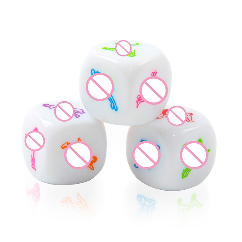 Adult sex toys 6 sides 12 sides flirting torture devices glow-in-the-dark dice game sex position poker Specification drawing