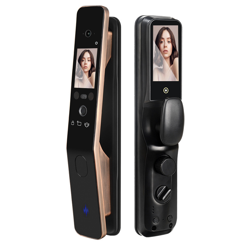 Automatic 3D Face Recognition Lock Anti-Theft Door Home Video Surveillance Smart Password Lock Fingerprint Lock Item Picture