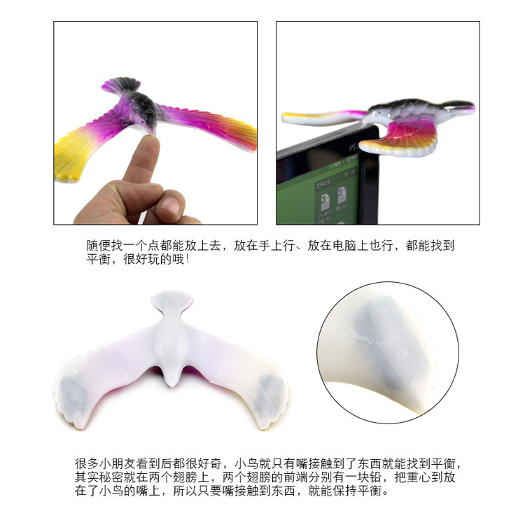 The manufacturer offers one-piece consignment of balanced bird toys for 80s nostalgic children. The balanced eagle is sold at a street stall for ten yuan. Free samples are available Specification image