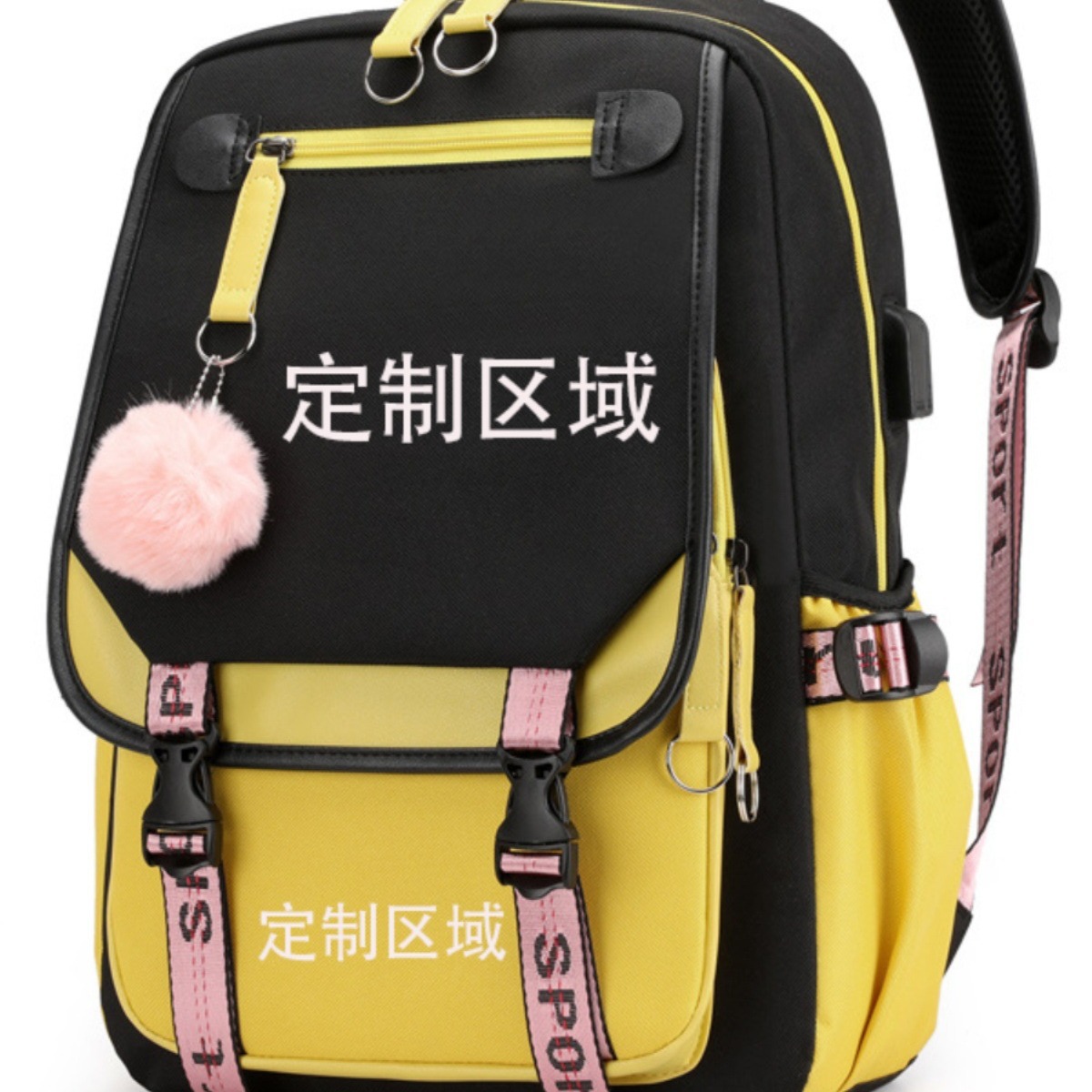 diy schoolbags, backpacks, logo customization, diy anime photo patterns, male and female student backpacks Application Scenario