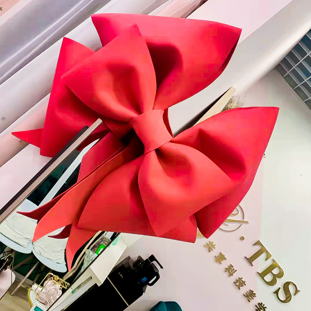 Store Decoration Eva Bow Material Bag Instagram Red Handmade Diy Super Large Bow Foam Sponge Paper details Picture