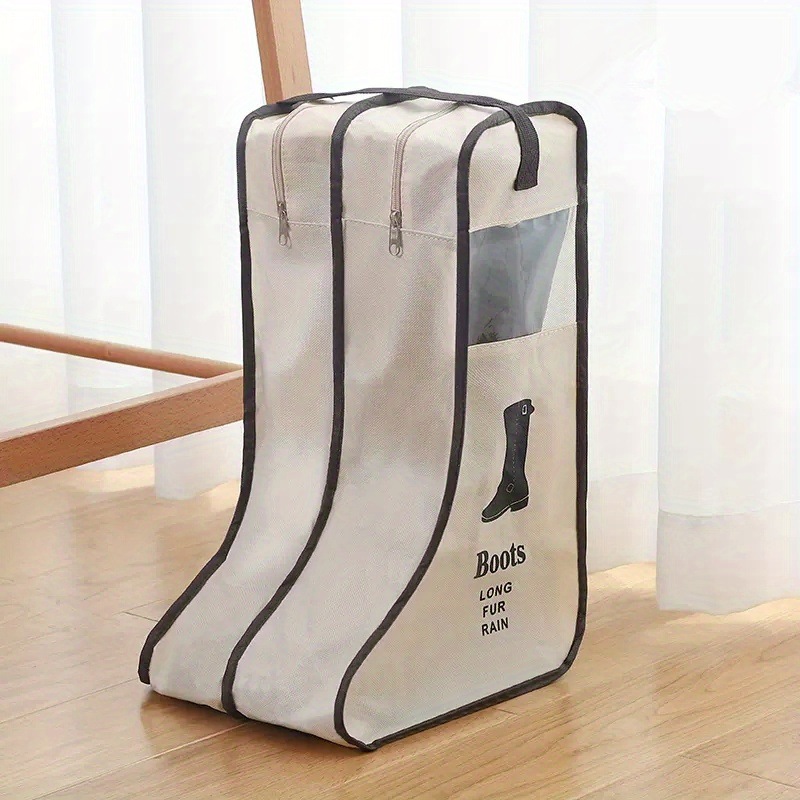 Korean version boot bags, travel shoe bags, home boot storage bags, shoe storage bags, visual dust-proof long and short boot covers pic 21