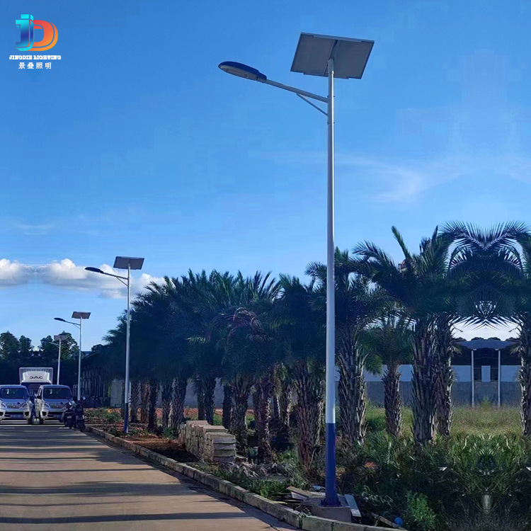 New rural solar 5-meter and 6-meter street lamps, ultra-bright high-power all-night lighting, household municipal 100W LED street lamps Application Scenario