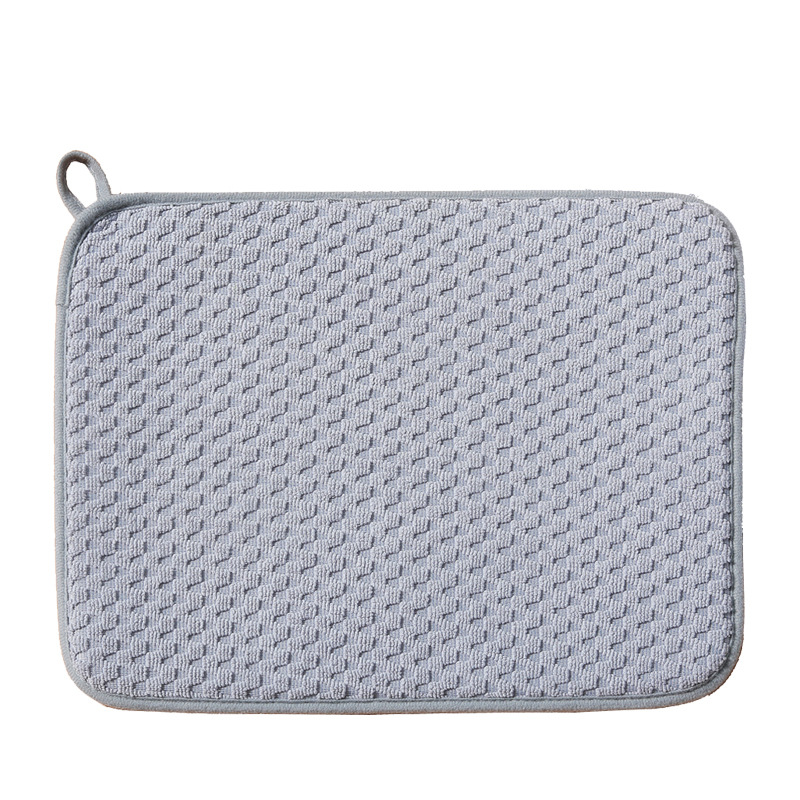 Cross Border Microfiber Absorbent Quick Drying Three-Layer Drain Mat Kitchen Utensils Utensils Filter Water Drying Mat Household Kitchen Placemat Item Picture