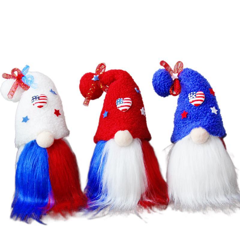Hong Kong Love new American Independence Day dwarf doll plush doll no face to display a children's gift Item Picture