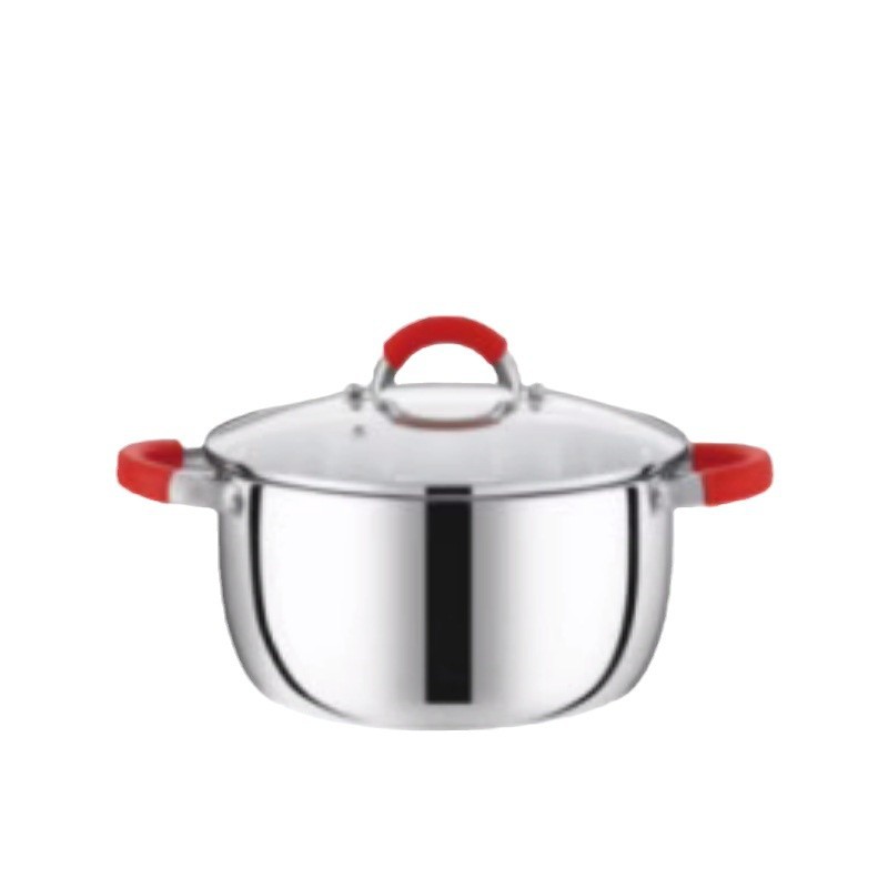 Chaozhou Hufa Cross-border Cookware Stainless Steel Pot Set with Silicone Handle complete Combination Amazon Bestseller Application Scenario
