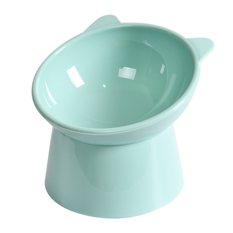 Pet feeding bowl Nordic style cartoon tilt neck guard high foot cat bowl Anti-choking and anti-upset dog food bowl Pet bowl Item Picture