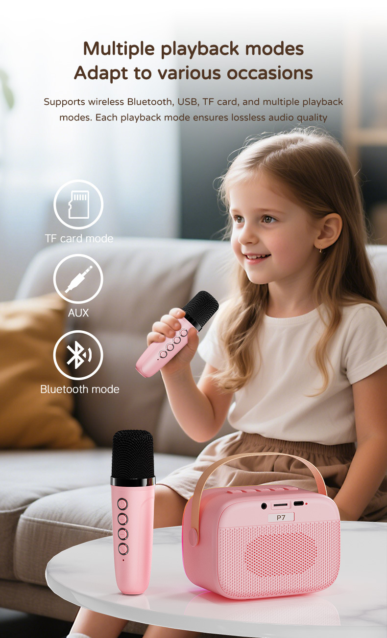 跨境热销无线蓝牙小音箱便携家庭户外唱歌专用话筒音响一体麦克风详情18