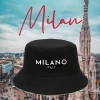 The new MLANO lettered fisherman's hat is simple, versatile and fashionable. It's a basin hat for men and women to go out in spring and summer. It's a double basin hat details Picture