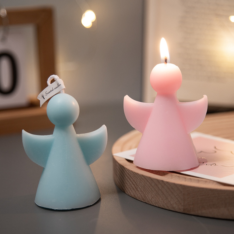 圣诞节礼品圣诞天使香薰蜡烛伴手礼ins创意家居摆饰套装拍摄道具