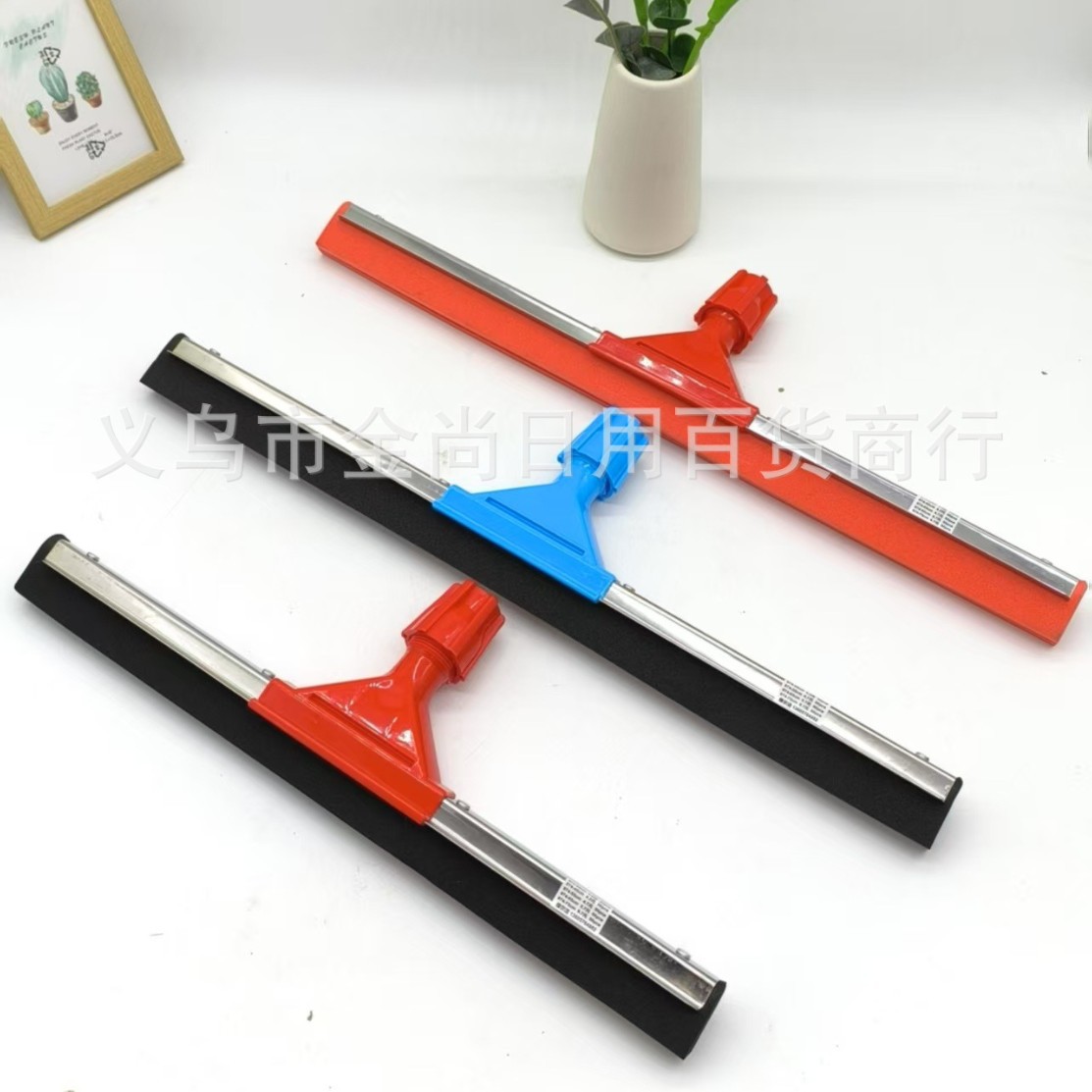 Bathroom wiper, water pusher, glass scraper, foam scraper, floor scraper head, glass scraper, household plastic and rubber floor scraper Specification image