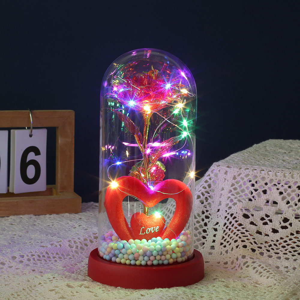 跨境情人节礼/金箔花/情人节细节图