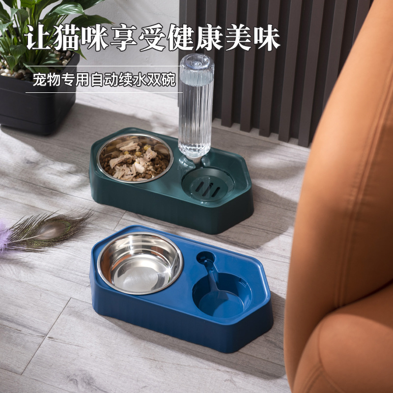 Cat bowls, cat food bowls, dog bowls, dog basins, dog double bowls, cat automatic water dispensers, pet supplies Application Scenario