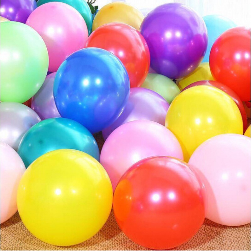 1.5克珠光10寸气球加厚珠光圆形气球婚礼生日布置 乳胶气球批发